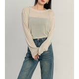 シアートップス シースルー レイヤード | teddyshop | 詳細画像22