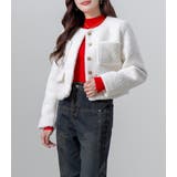 ノーカラージャケット ボア レディース | teddyshop | 詳細画像16