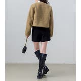 ノーカラージャケット ボア レディース | teddyshop | 詳細画像24