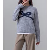 ジャガード ニット リボンモチーフ | teddyshop | 詳細画像12 