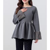 ペプラム ニット トップス | teddyshop | 詳細画像24 