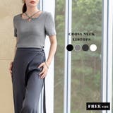 Tシャツ リブ トップス | teddyshop | 詳細画像2 