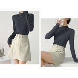 「ほんのりフィットハイネック」リブ ニット トップス | teddyshop | 詳細画像19