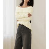 リブニット オフショルダー 全3色 | teddyshop | 詳細画像17 