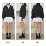 「裾リブで冷気防止」裏起毛 スウェット ハーフジップ | teddyshop | 詳細画像26 