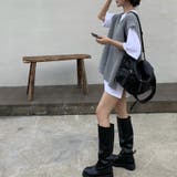 「フレンチスリーブな袖口が◎」ニットベスト レディース ジレ | teddyshop | 詳細画像20 