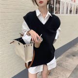 「フレンチスリーブな袖口が◎」ニットベスト レディース ジレ | teddyshop | 詳細画像9 