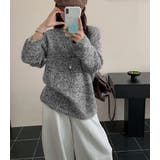 「ヘリンボーン編みが違う表情を」ニット セーター レディース | teddyshop | 詳細画像8 