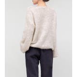 「アクセ付けて首回りを綺麗に」ニット モヘアタッチ トップス | teddyshop | 詳細画像19