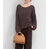 「アクセ付けて首回りを綺麗に」ニット モヘアタッチ トップス | teddyshop | 詳細画像9