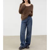 「薄っすら見えるリブが◎」ニット シャギー トップス | teddyshop | 詳細画像15 