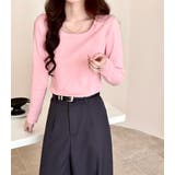 「親しみやすい着方へ」リブ トップス カットソー | teddyshop | 詳細画像31 