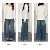 「親しみやすい着方へ」リブ トップス カットソー | teddyshop | 詳細画像35 