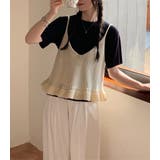 ニットビスチェ ペプラムフリル 全4色 | teddyshop | 詳細画像18 