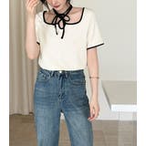 「愛されリボンで美人に」リブ トップス 全3色 | teddyshop | 詳細画像10
