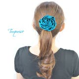 ヘアゴム ヘアポニー ローズモチーフ | terracotta | 詳細画像4 