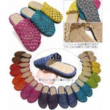 アジアンエスニック風HEMP麻素材メッシュ編み超軽量サボサンダル | terracotta | 詳細画像2