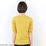 ニット 半袖 Ｖネック | terracotta | 詳細画像9 