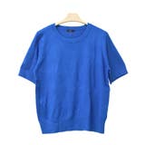 ２．ブルー | ニットソー サマーニット 半袖 | terracotta