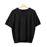 ３．ブラック | ニットソー サマーニット 半袖 | terracotta