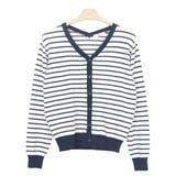 ７．ボーダーネイビー | ニット カーディガン ニットカーデ | terracotta