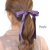 ヘアゴム ロングリボン ヘアポニー | terracotta | 詳細画像15 