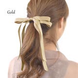 ヘアゴム ロングリボン ヘアポニー | terracotta | 詳細画像16 