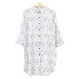 １．小花柄ホワイト | ブラウス シャツ 長袖 | terracotta