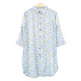 ５．MIX小花柄スカイブルー | ブラウス シャツ 長袖 | terracotta