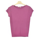 ３．ピンク | ニット レディース 半袖 | terracotta