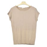 ５．ベージュ | ニット レディース 半袖 | terracotta