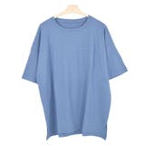 ３．丸首×モスブルー | Tシャツ カットソー ワイド | terracotta