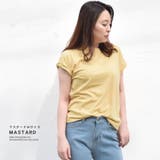 Tシャツ カットソー Vガゼット | terracotta | 詳細画像10 