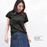 Tシャツ カットソー Vガゼット | terracotta | 詳細画像11 