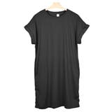 ３．ブラック | Tシャツ カットソー ロング丈 | terracotta