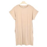 ４．ベージュ | Tシャツ カットソー ロング丈 | terracotta