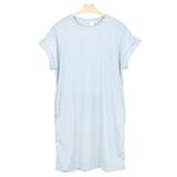 ６．リネンブルー | Tシャツ カットソー ロング丈 | terracotta
