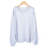 3.ビジュー付ブルー | ニット セーター ビジュー付き | terracotta