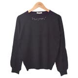 4.ビジュー付ブラック | ニット セーター ビジュー付き | terracotta