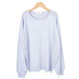 8.ビジュー無しブルー | ニット セーター ビジュー付き | terracotta