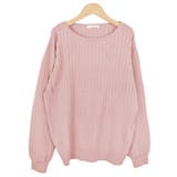 2.ピンク | ニット ワイドリブ トップス | terracotta