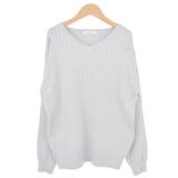 ５．アイスグレー | ニット ワイドリブ トップス | terracotta