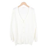 1.ホワイト | カーディガン 七分袖 薄手 | terracotta