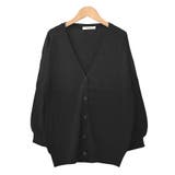 5.ブラック | カーディガン 七分袖 薄手 | terracotta