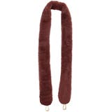 ８．ダークブラウン | ファー ショルダーベルト ショルダーストラップ | terracotta
