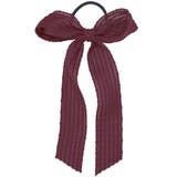 ７．ワイン | BIG リボン ヘアポニー | terracotta