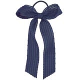 ８．ネイビー | BIG リボン ヘアポニー | terracotta