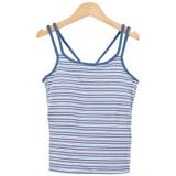 ２．ブルー | キャミソール カップ付き レディース | terracotta