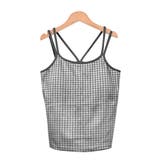 ２．チェック×ブラック | カップ付き キャミソール インナー | terracotta