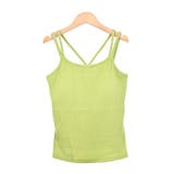 ６．リブ×キミドリ | カップ付き キャミソール インナー | terracotta